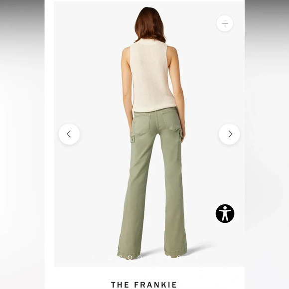 Joe’s The Frankie Cargo Bootcut Jeans Size 30 color uniform Retails $228 - Picture 2 of 16